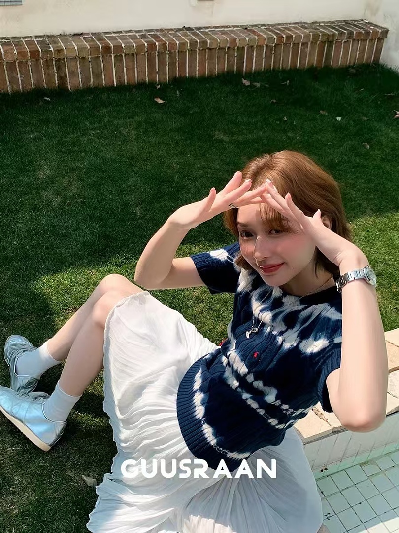 Other €21.8 ##Tie-Dye Stripe Twist Short Sleeve 0209 Tie Dye Striped Linen Floral P - Image 13