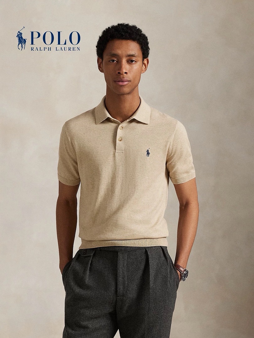 Other €18.8 #Men's Neat Knitted Short Sleeved Shirt Mens Version Sleeve C - Image 5