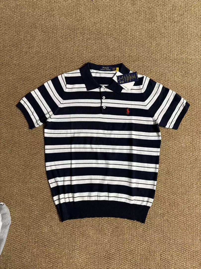 Other €19.7 ## Pima Cotton Stripe Polo Shirt 4 Striped Short Sleeve R - Image 19