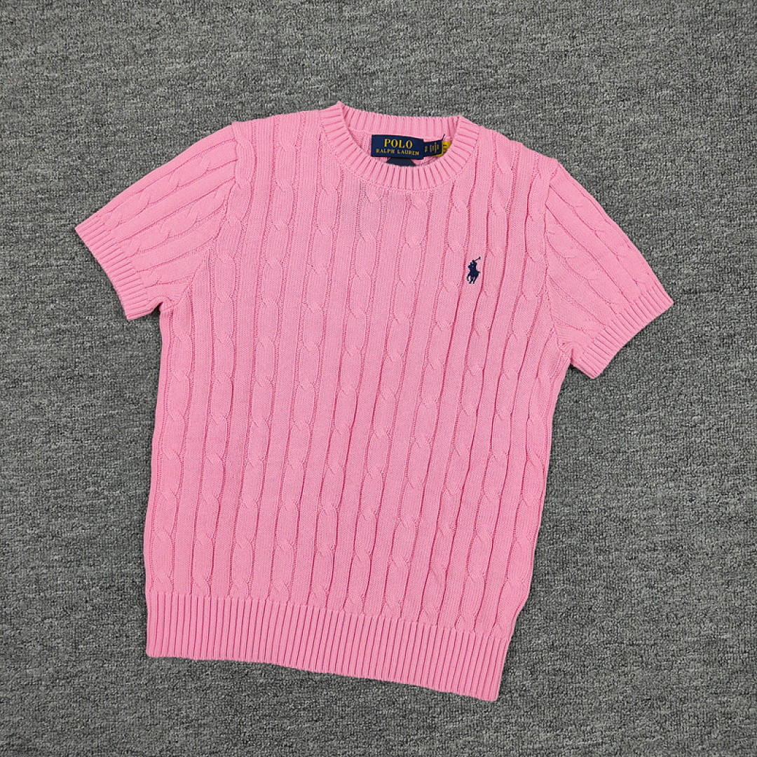 Other €17.2 ##Candy Color Round Neck Pure Cotton Short Sleeves Sweater Candy Fruit Collar Sleeve C - Image 12