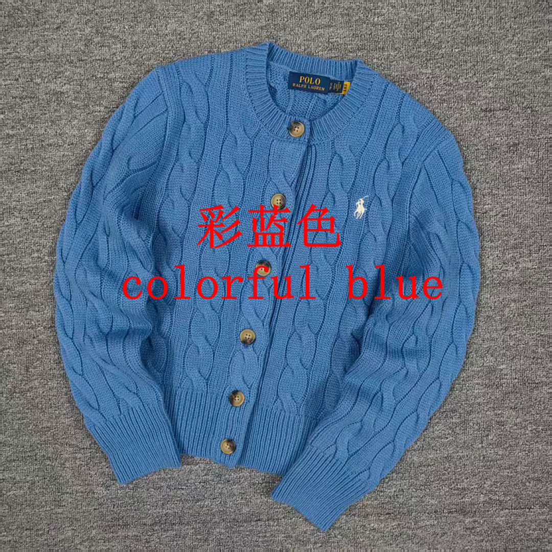 Other €28.9 #RL Wool Twist Style Cardigan For Women 90%Wool+10%Cashmere Fleece Big Linen Floral C - Image 11