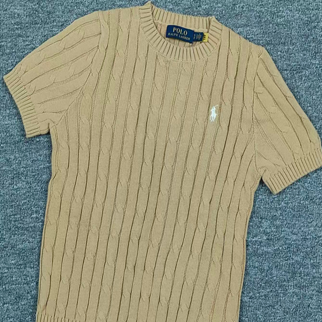 Other €17.2 ##Candy Color Round Neck Pure Cotton Short Sleeves Sweater Candy Fruit Collar Sleeve C - Image 27