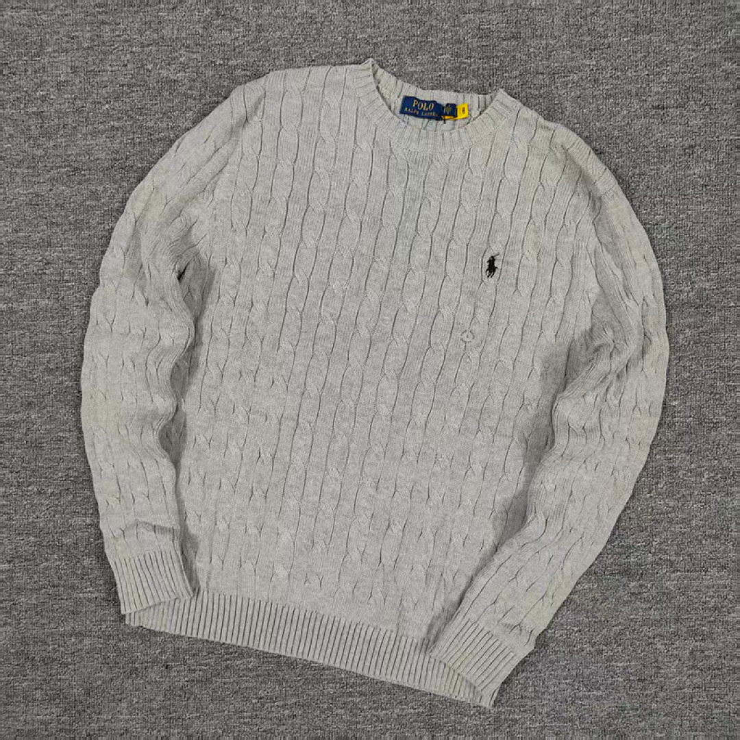 Other €23.4 #RL Autumn/Winter Classic Cable Crewneck Sweater Floral Collar Fleece G/D - Image 11
