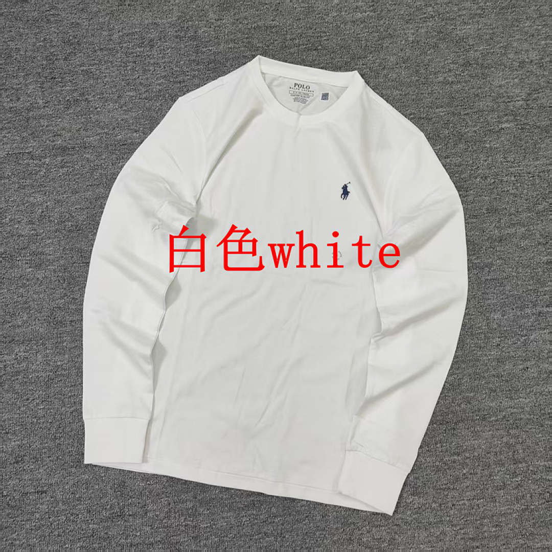 Other €14.6 #4-Color Classic Long-Sleeved Cotton T-Shirt For Men And Women Mens Long Sleeve Solid T A - Image 4