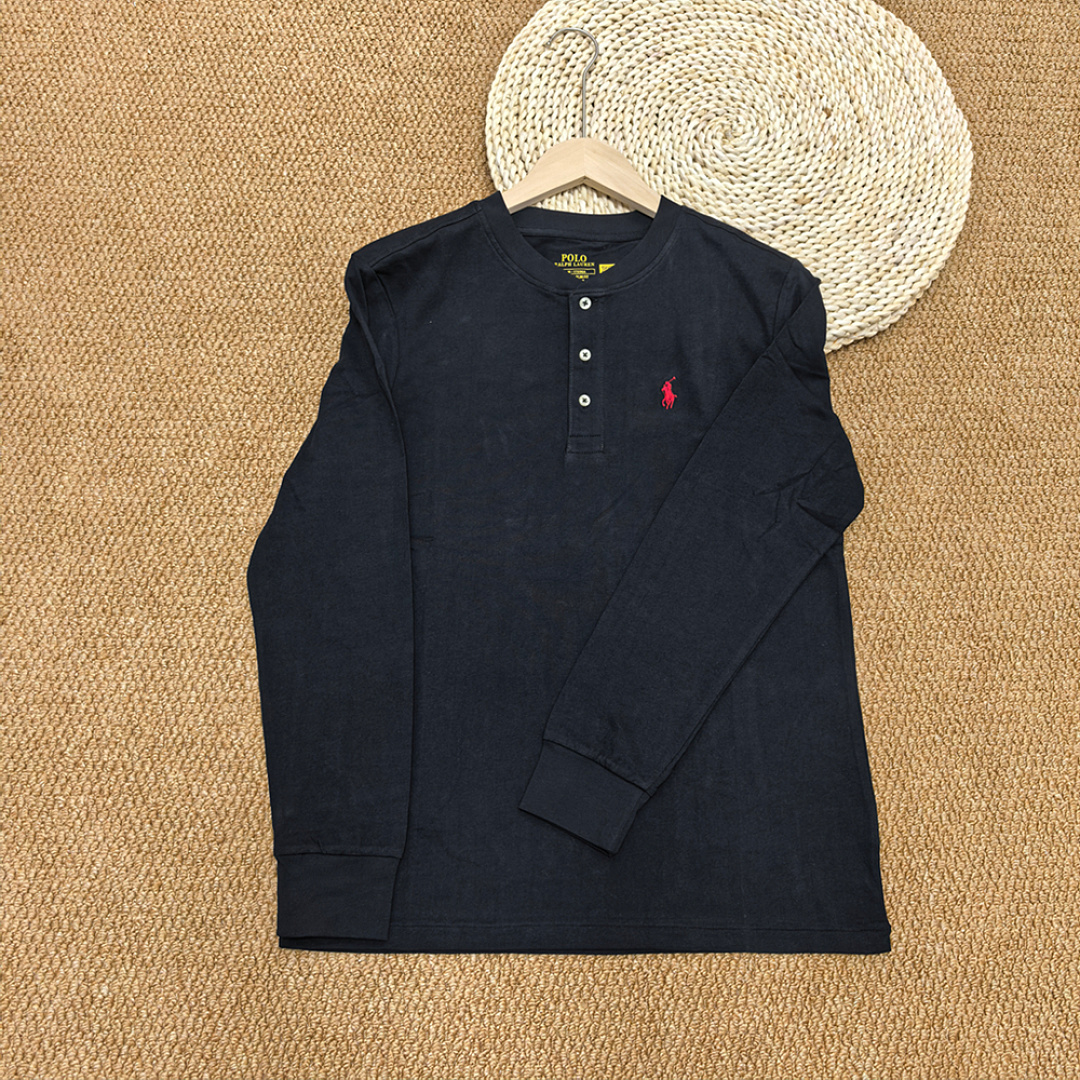 Other €15.3 ##Long Sleeve Henley T-Shirt Collar Long T B - Image 14