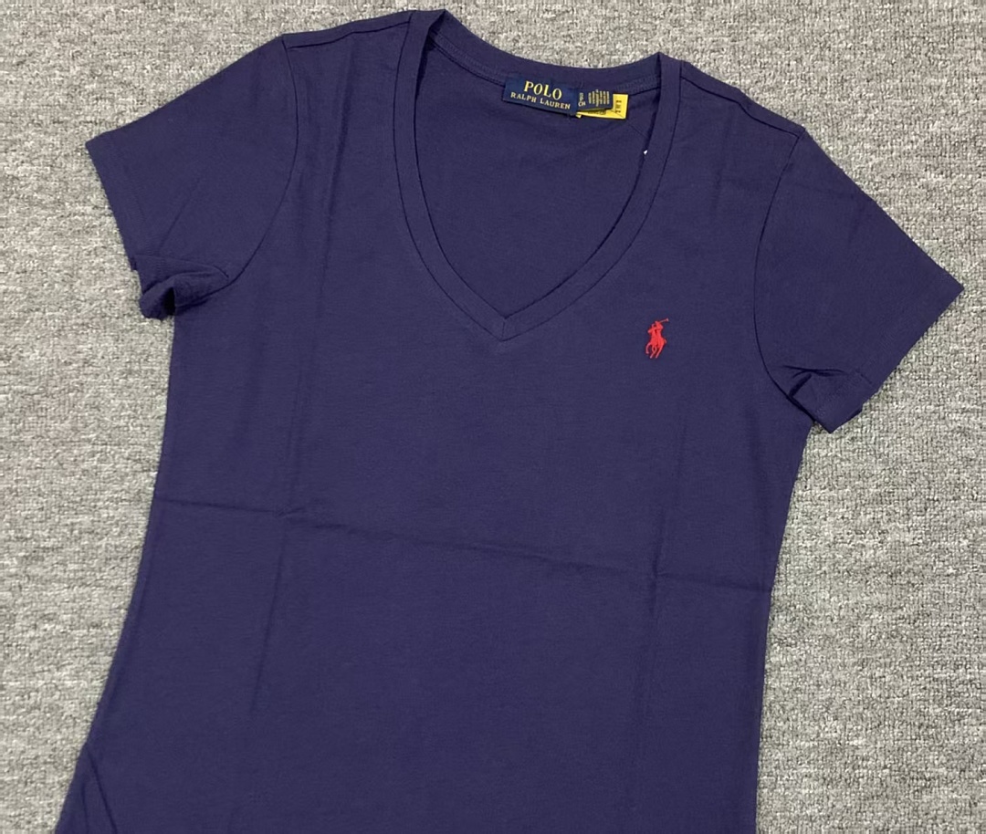 Other €10.1 #Pure Cotton V-Neck Solid Color T-Shirt For Women V Collar T C - Image 12