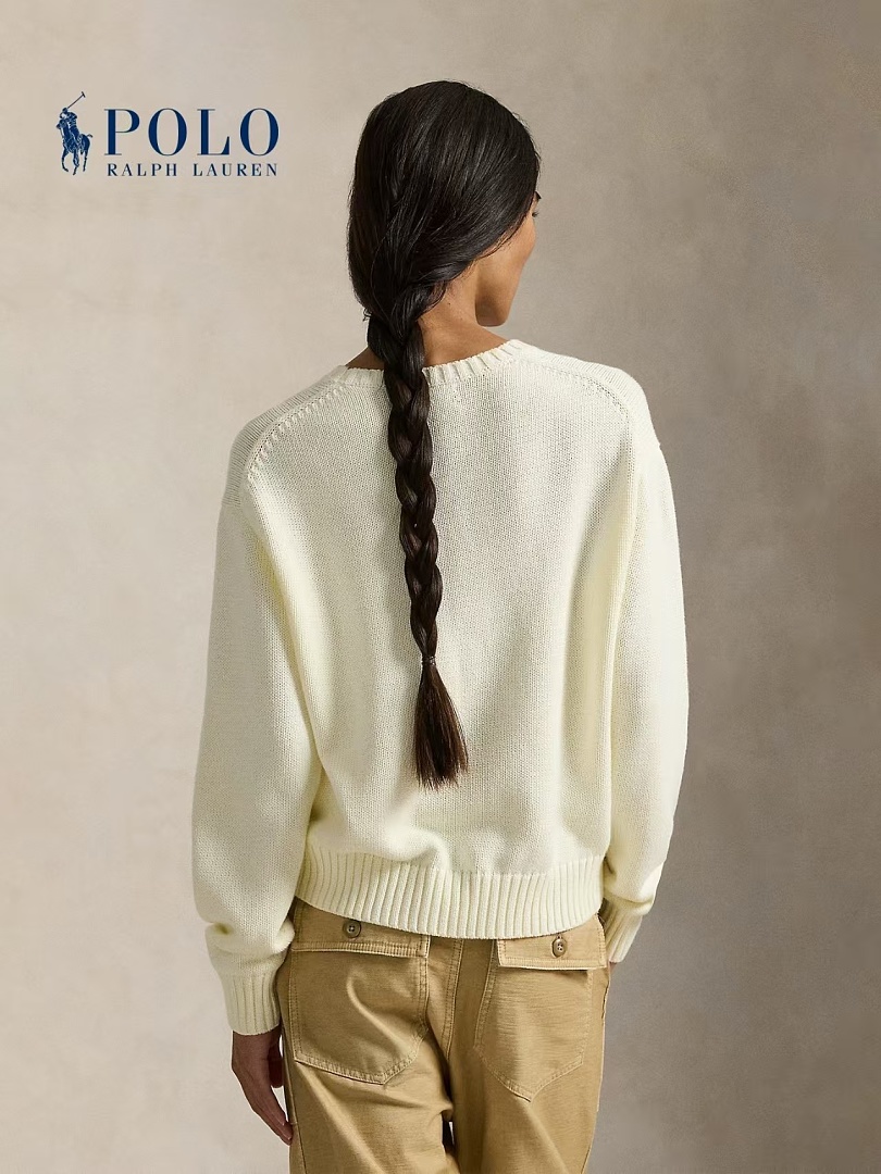 Other €36.1 ##Cotton-Blend Crewneck Sweater 808 Mirror Coffee P - Image 4