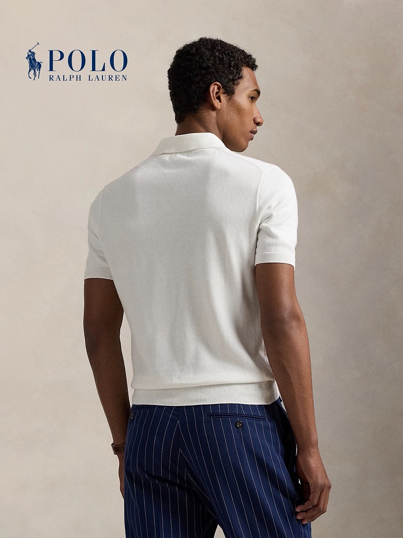 Other €18.8 #Men's Neat Knitted Short Sleeved Shirt Mens Version Sleeve C - Image 8