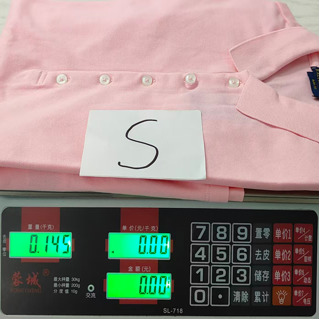Other €18.7 ## Five-Button Knitted Collar Short-Sleeved Polo Shirt womenRL Buckle Short Sleeve Womens C - Image 44