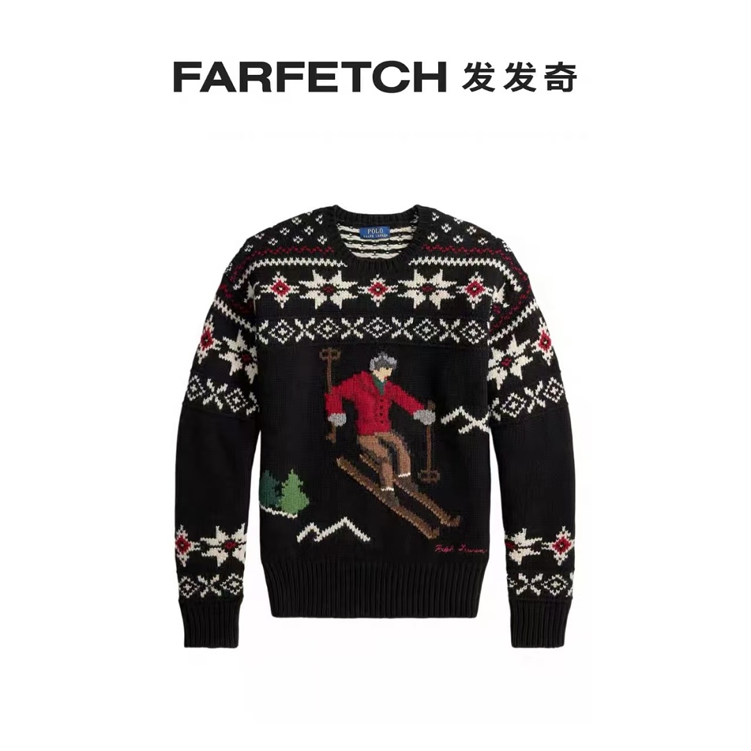 Other €47.8 ##Men's Skier Intarsia Knit Sweater Snow Fleece P - Image 13