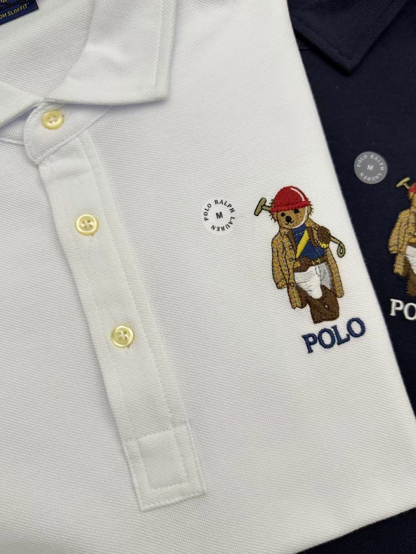 Other €19.7 ##Custom Slim Fit Bear Cotton Polo Shirt Y - Image 16