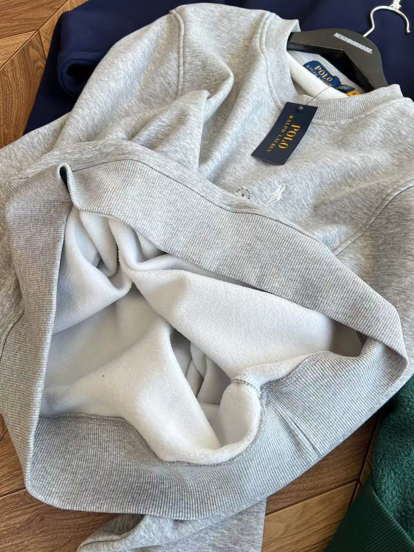 Other €21.4 Fleece-Lined Sweatshirt RL Embroidered Velvet 503237 E (Couples' Style) - Image 25