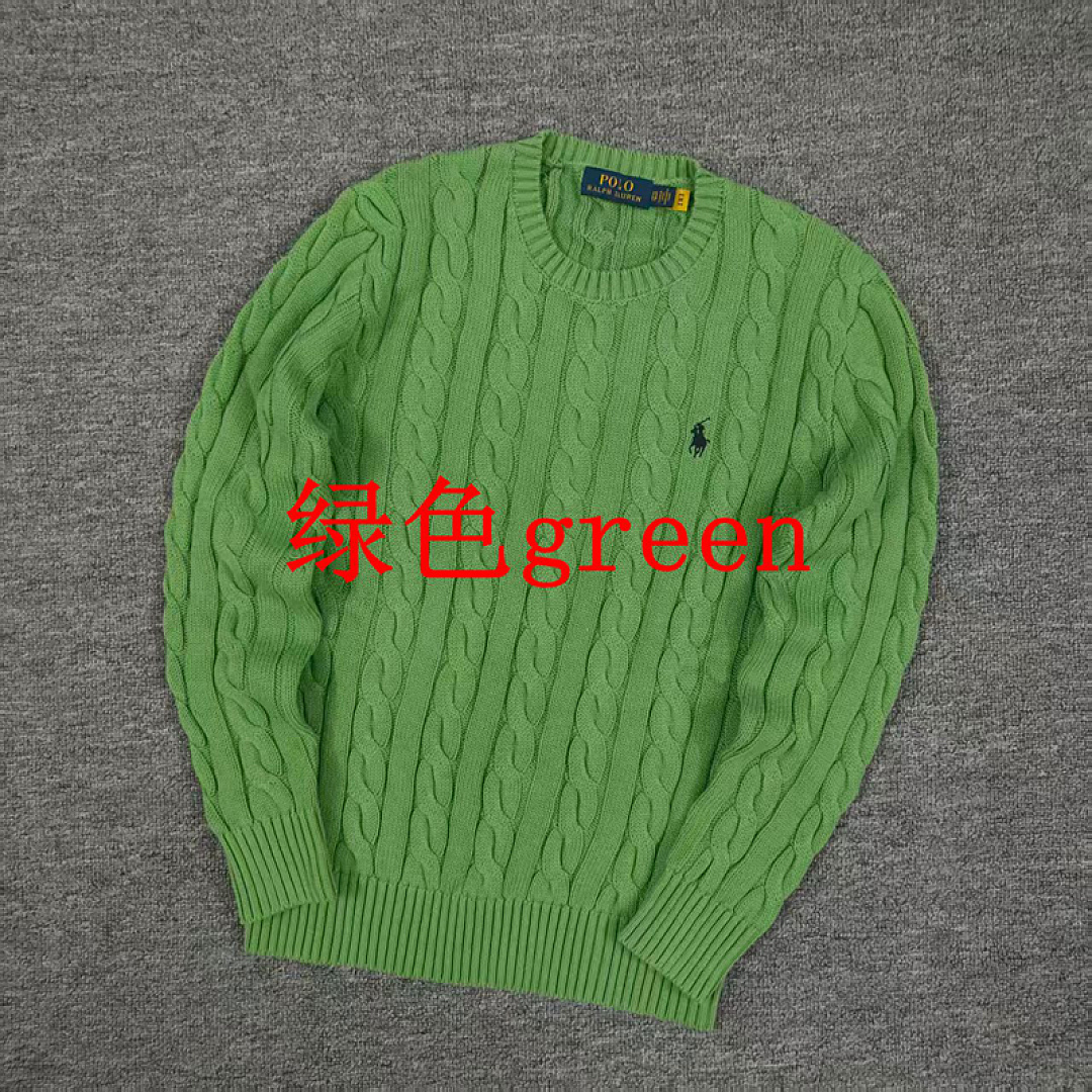 Other €23.4 ##RL 100% Pure Cotton Autumn And Winter Round Neck Long Sleeved Sweater Solid Collar Fleece C - Image 20