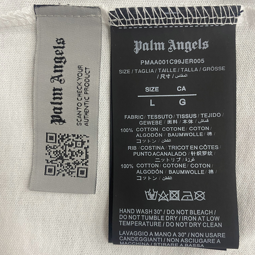 Palm Angels PA Sprayed White Tshirt, P19, Https://Item.Taobao.Com/Item.Htm?Ft=T&Id= - Image 6