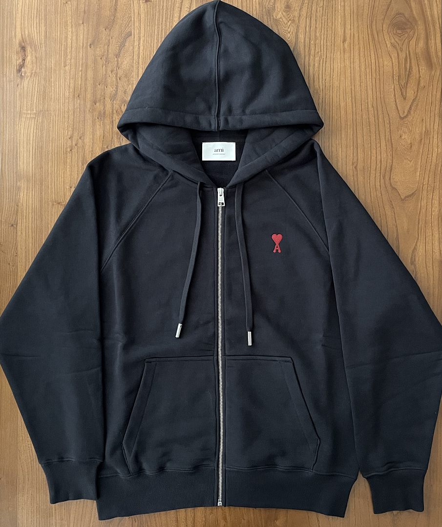 AMI Small Red Heart Hoodie, P32, Https://Item.Taobao.Com/Item.Htm?Ft=T&Id= - Image 3