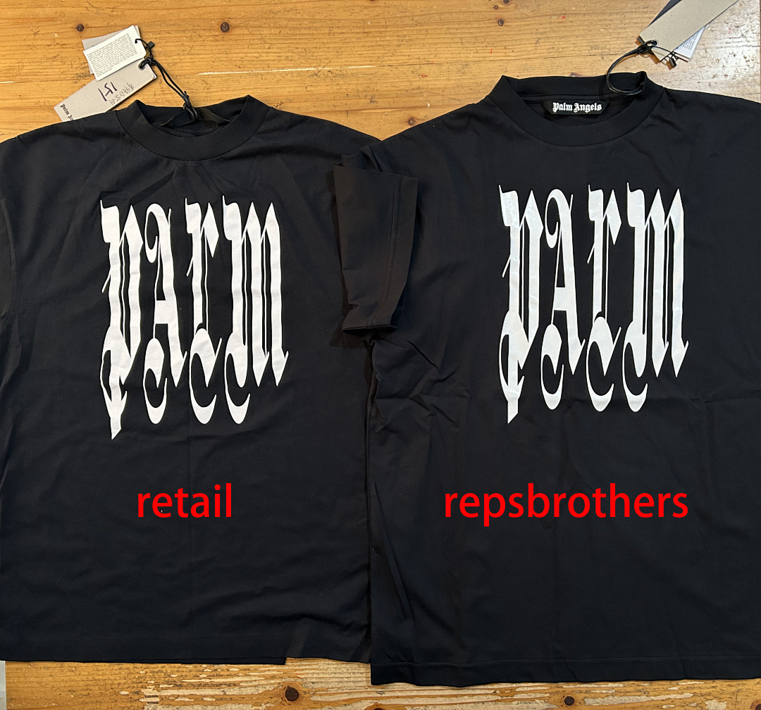 Palm Angels PA Gothic Tshirt, P19, Https://Item.Taobao.Com/Item.Htm?Ft=T&Id= - Image 3