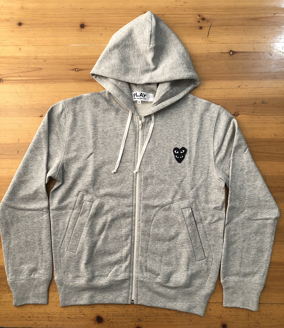 Comme des Garcons 100% Cotton CDG PLAY ZIP HOODIE, P26, Https://Item.Taobao.Com/Item.Htm?Ft=T&Id= - Image 5