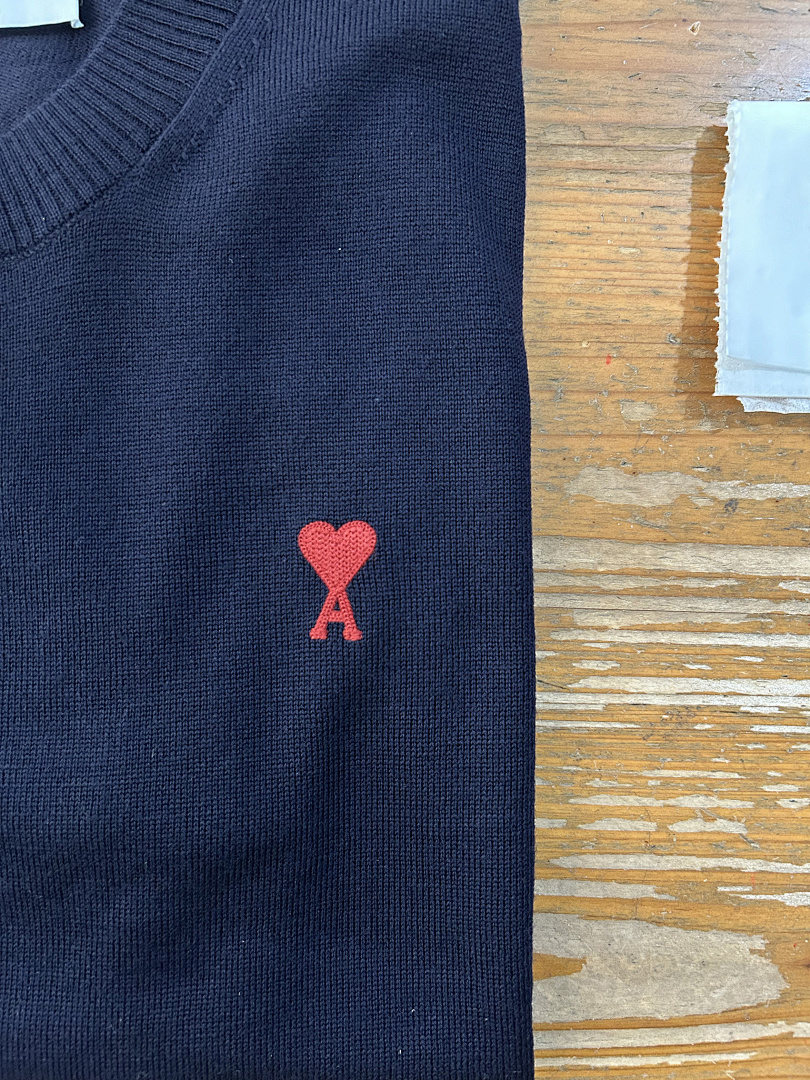 AMI Small Red Logo Sweater, P39, Https://Item.Taobao.Com/Item.Htm?Ft=T&Id= - Image 8