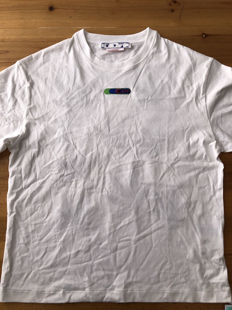 Off-White OW T-Shirt Oversize Fit Leaf Embroidered (White, P20, Https://Item.Taobao.Com/Item.Htm?Ft=T&Id=) - Image 7