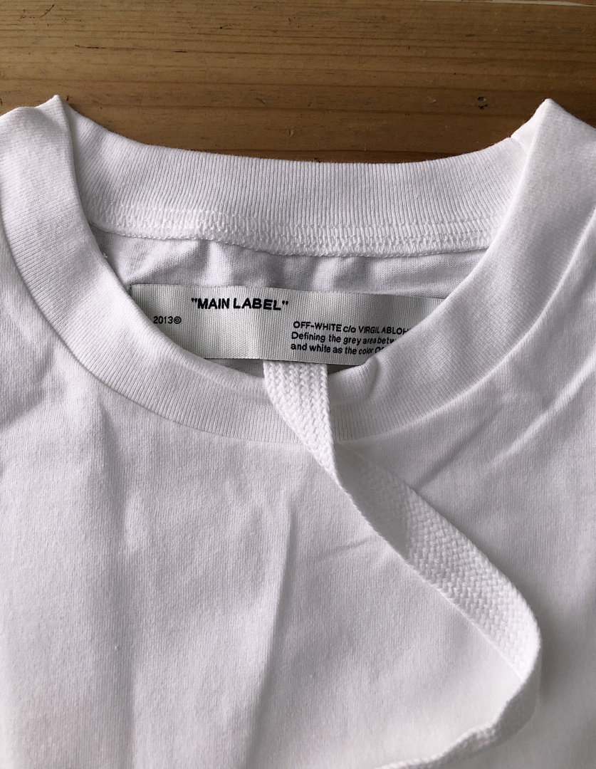 Off-White OW T-Shirt White Canvas Yellow Gum Strap Top, P20, Https://Item.Taobao.Com/Item.Htm?Ft=T&Id= - Image 8