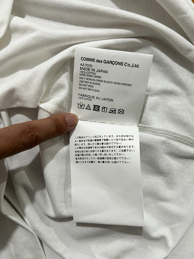 Comme des Garcons T-070, Printed Tshirt, Big Black Heart, P14, Https://Item.Taobao.Com/Item.Htm?Ft=T&Id= - Image 6