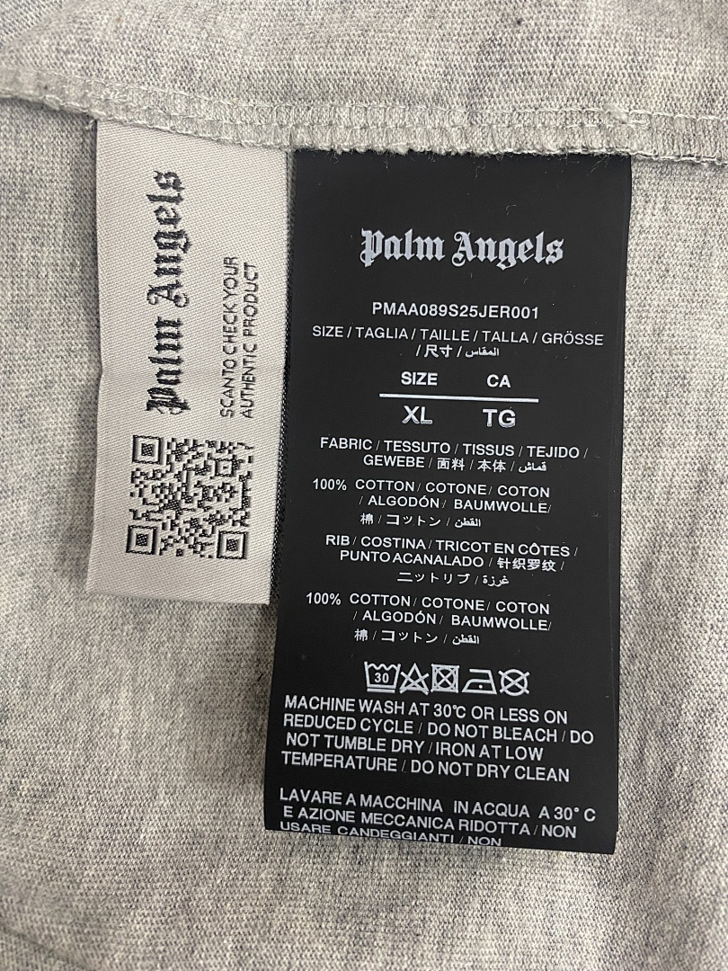 Palm Angels Grey Tshirt, P19, Https://Item.Taobao.Com/Item.Htm?Ft=T&Id= - Image 5