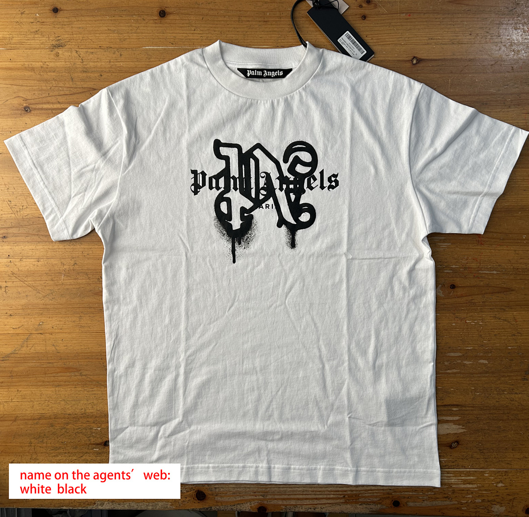 Palm Angels PA New Sprayed White Tshirt, P19, Https://Item.Taobao.Com/Item.Htm?Ft=T&Id= - Image 4