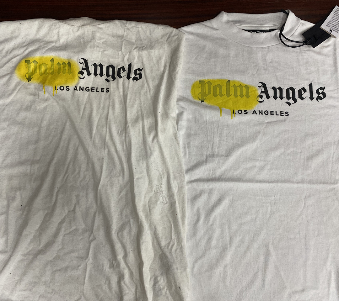 Palm Angels PA Sprayed White Tshirt, P19, Https://Item.Taobao.Com/Item.Htm?Ft=T&Id= - Image 3