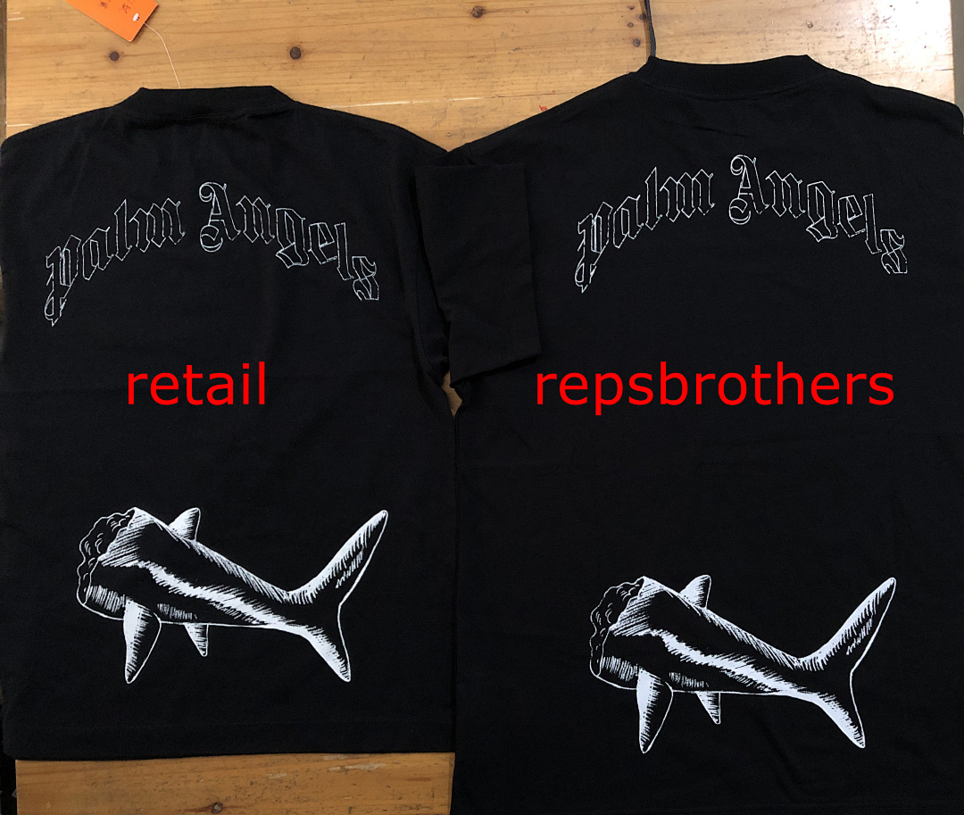 Palm Angels PA Broken Shark Tshirt, P19, Https://Item.Taobao.Com/Item.Htm?Ft=T&Id= - Image 6