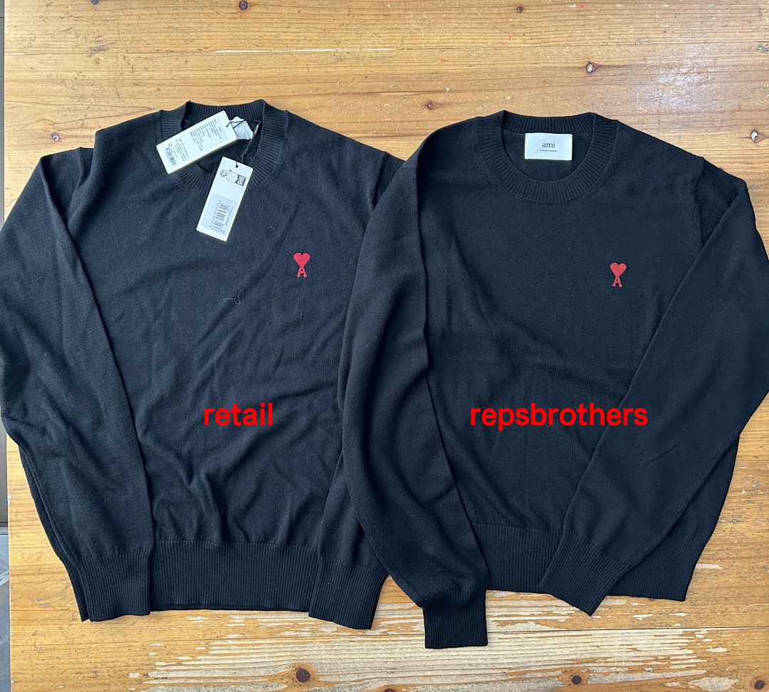 AMI Small Red Logo Sweater, P39, Https://Item.Taobao.Com/Item.Htm?Ft=T&Id= - Image 4