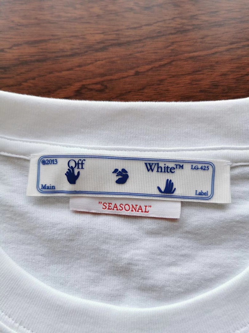 Off-White OW T-Shirt Oversize Fit Leaf Embroidered (White, P20, Https://Item.Taobao.Com/Item.Htm?Ft=T&Id=) - Image 14