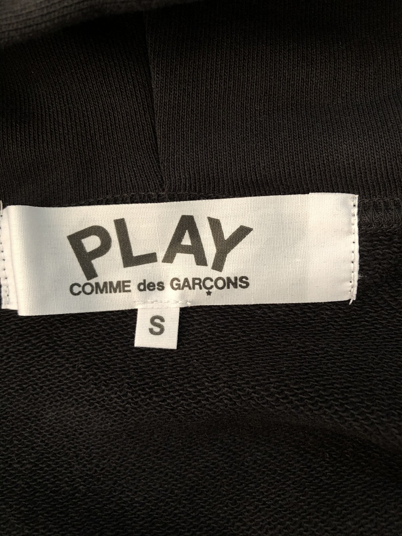 Comme des Garcons 100% Cotton CDG PLAY ZIP HOODIE, P26, Https://Item.Taobao.Com/Item.Htm?Ft=T&Id= - Image 11