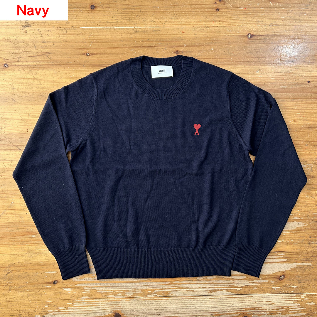 AMI Small Red Logo Sweater, P39, Https://Item.Taobao.Com/Item.Htm?Ft=T&Id= - Image 6
