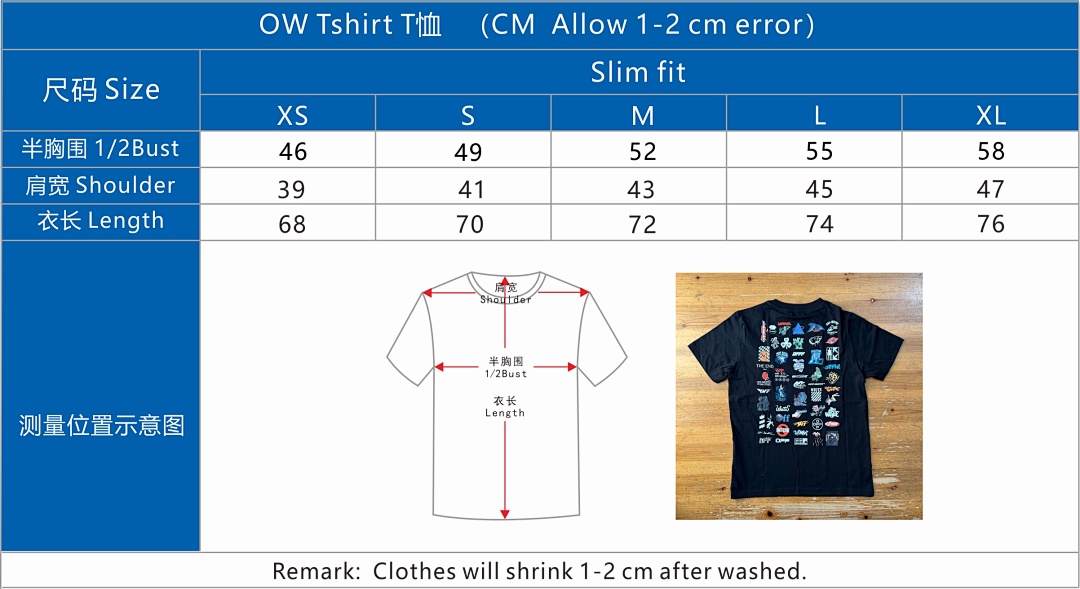 Off-White OW Tshirt, CLB, P30, Https://Item.Taobao.Com/Item.Htm?Ft=T&Id= - Image 2