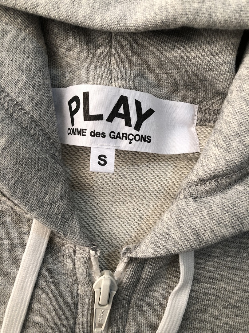 Comme des Garcons 100% Cotton CDG PLAY ZIP HOODIE, P26, Https://Item.Taobao.Com/Item.Htm?Ft=T&Id= - Image 9