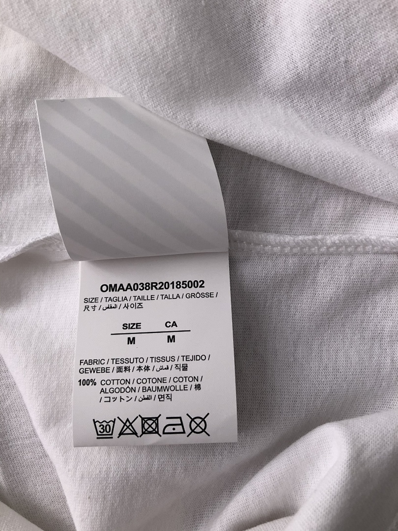 Off-White OW T-Shirt White Canvas Yellow Gum Strap Top, P20, Https://Item.Taobao.Com/Item.Htm?Ft=T&Id= - Image 7