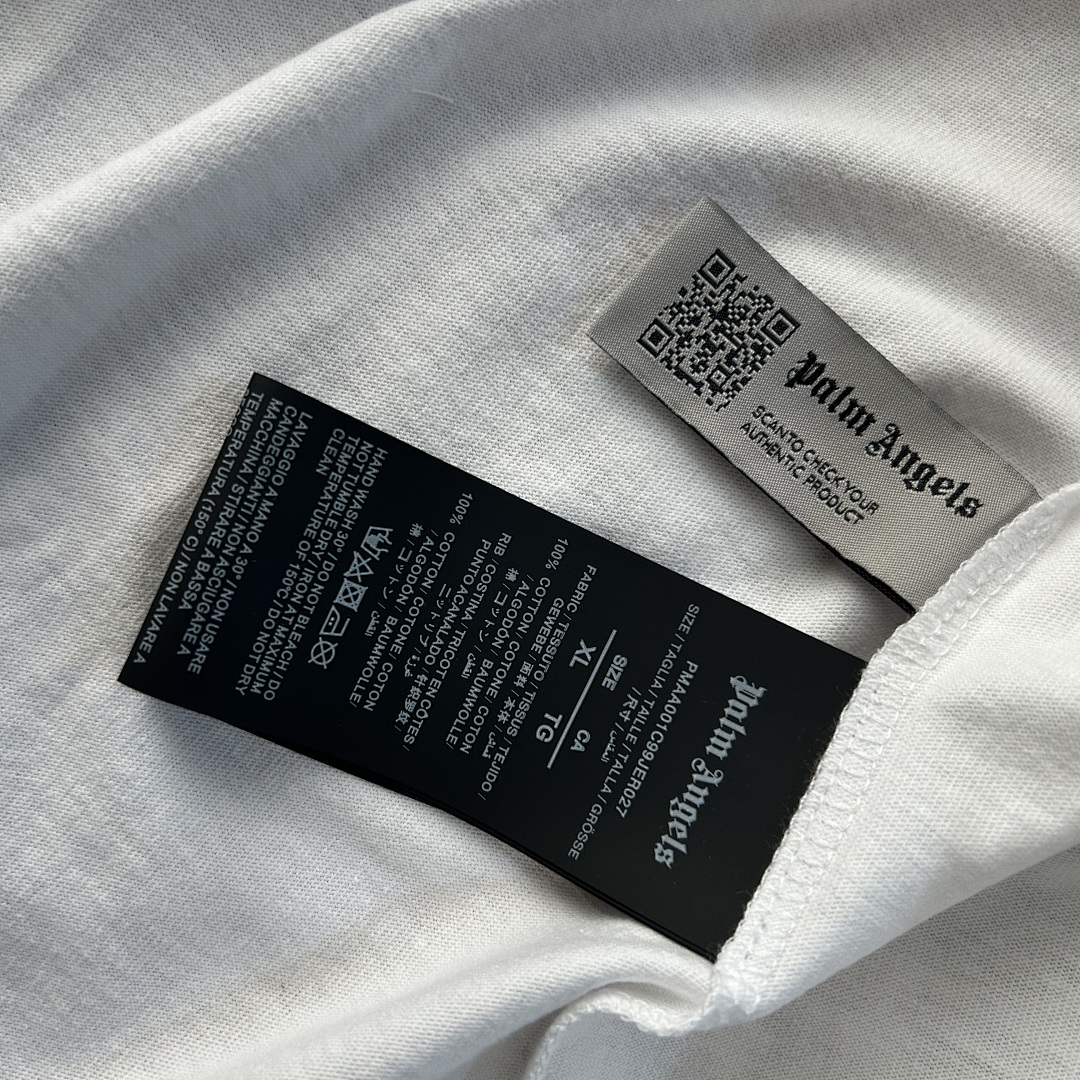 Palm Angels PA New Sprayed White Tshirt, P19, Https://Item.Taobao.Com/Item.Htm?Ft=T&Id= - Image 10