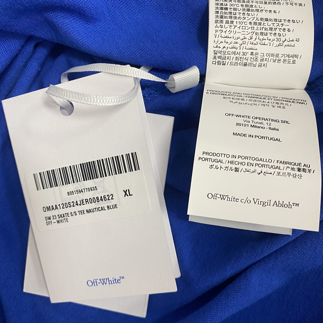 Off-White OW Tshirt, Ow23 Blue, P20, Https://Item.Taobao.Com/Item.Htm?Ft=T&Id= - Image 4