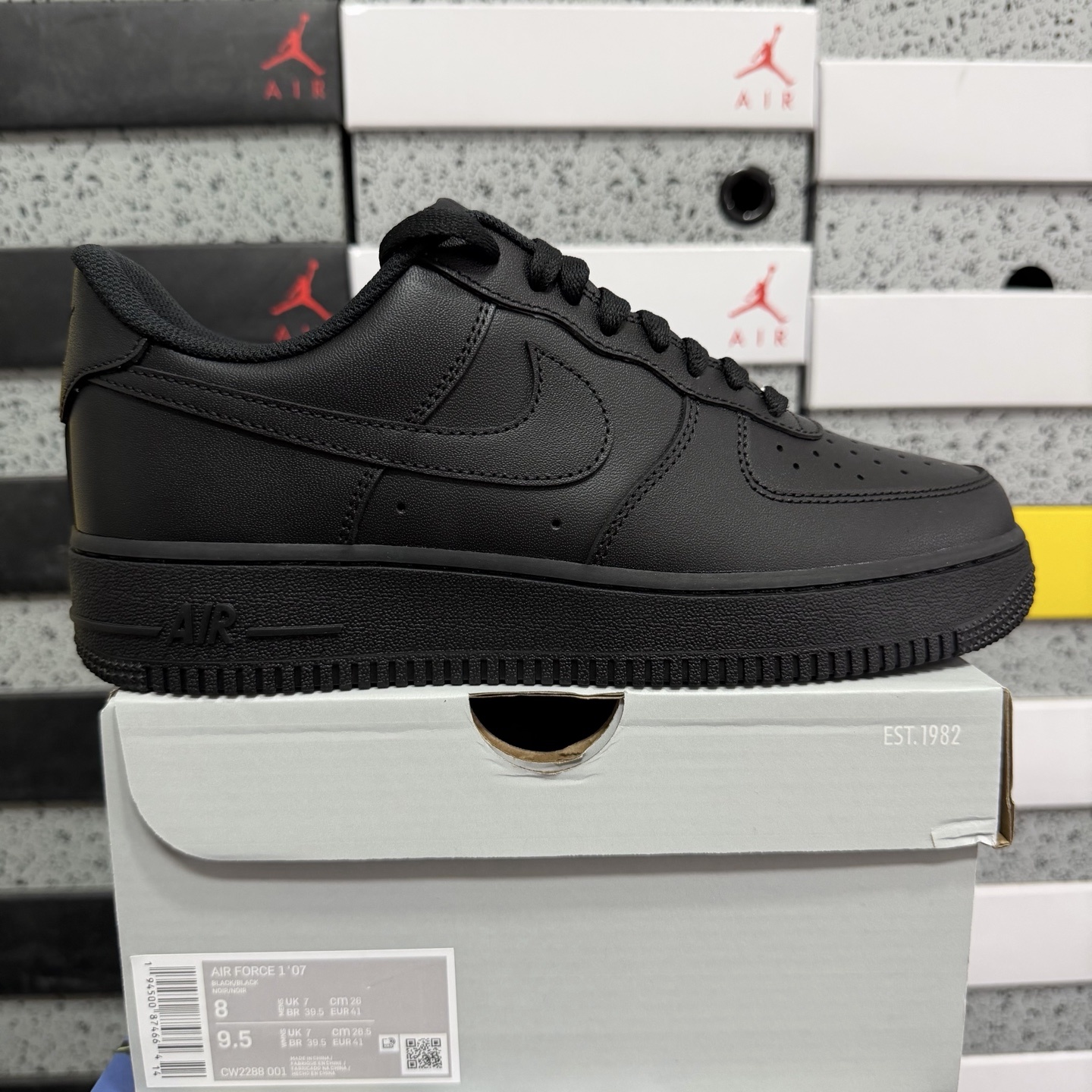 Nike Air Force 1 Low '07 (Black) - Image 10