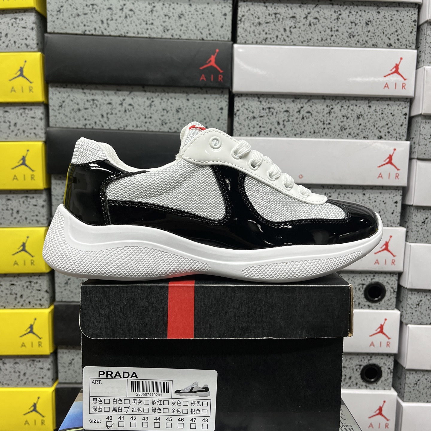 Prada America's Cup 4E3400 (Black White) - Image 11