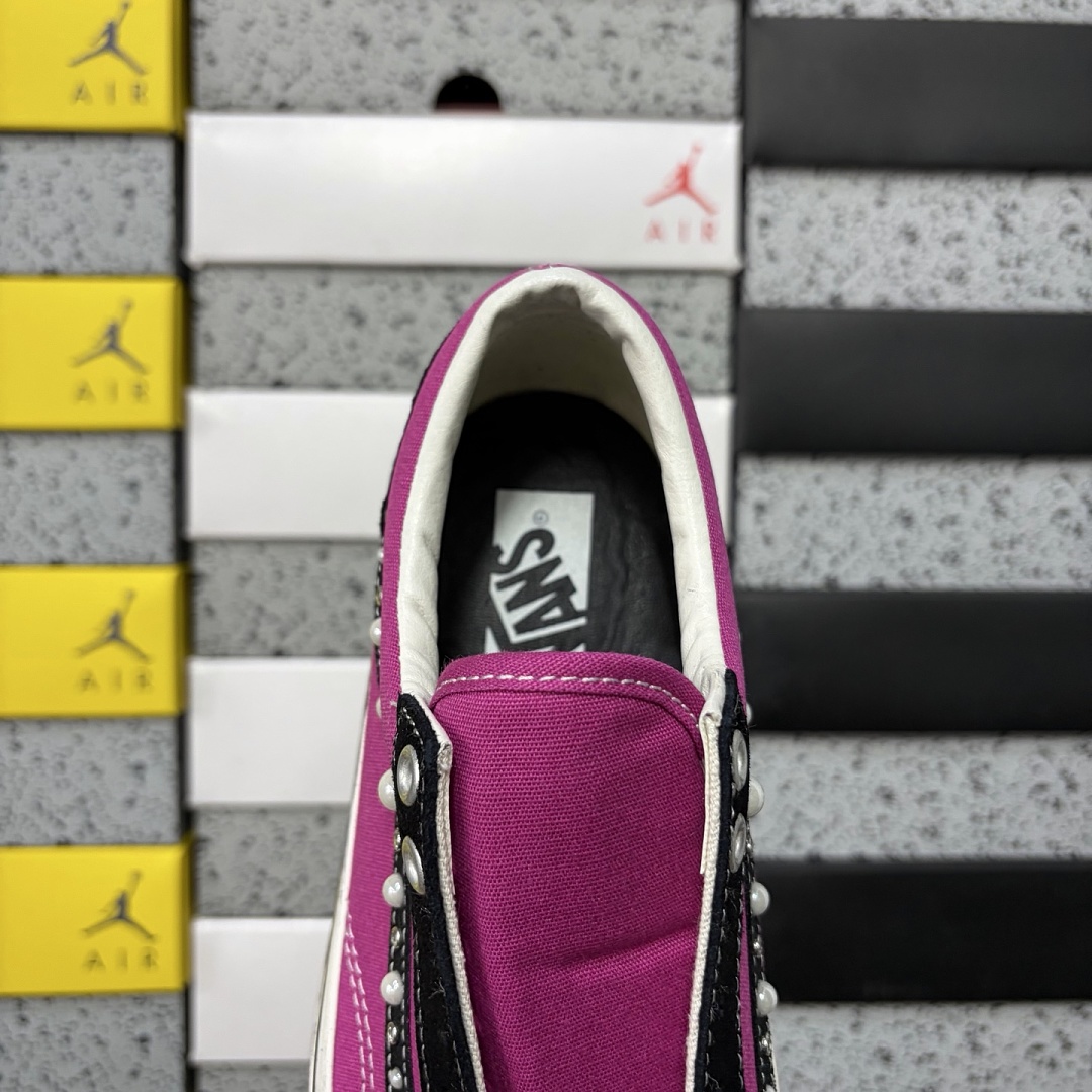 Vans OTW Old Skool 36 Pearlized Pack Pink Black VN000E8VHLE Bead Stud - Image 5
