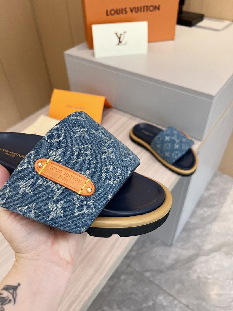 Louis Vuitton Velcro Slippers - Image 2