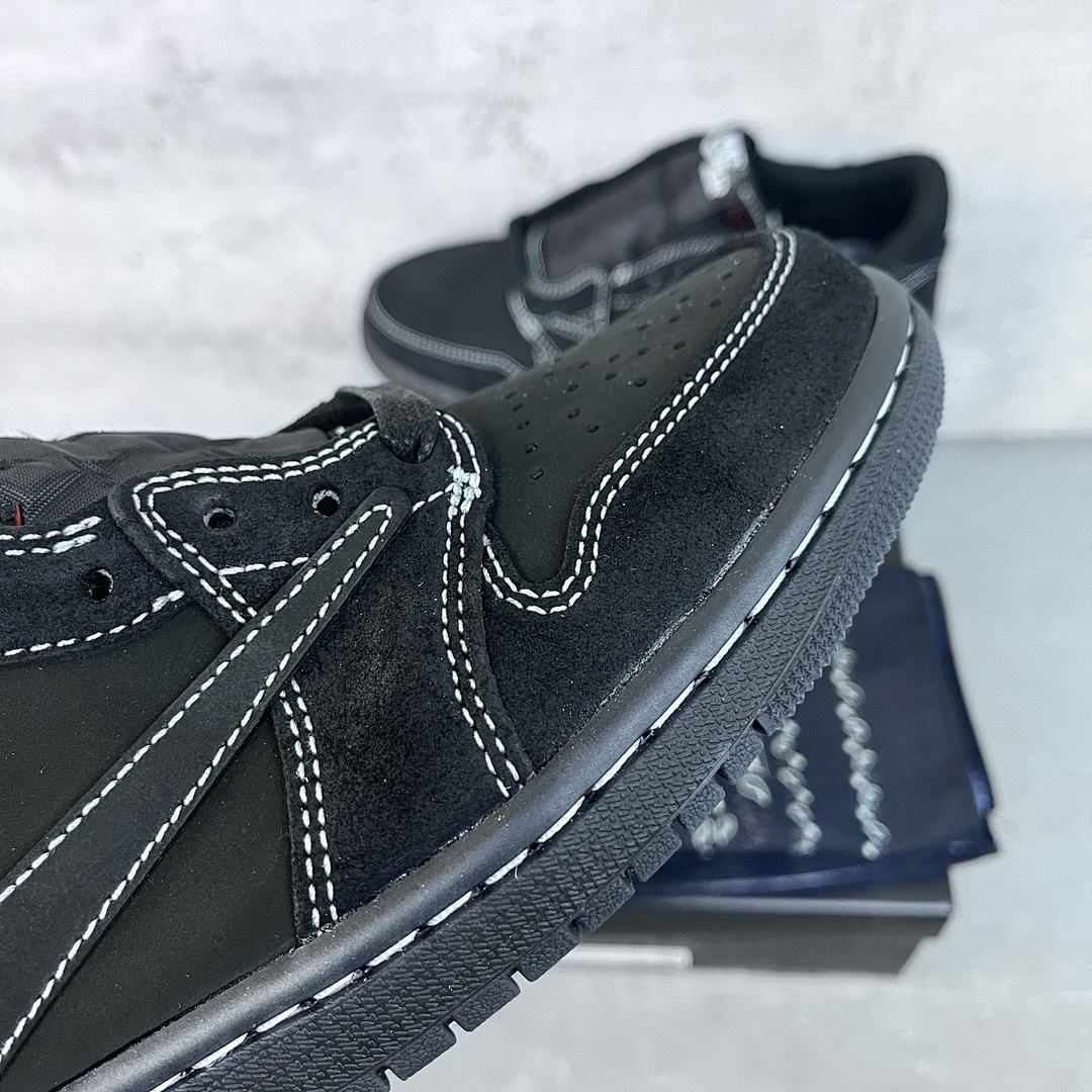 Chanel Travis Scott X Air Jordan 1 Low OG “Black Phantom - Image 8
