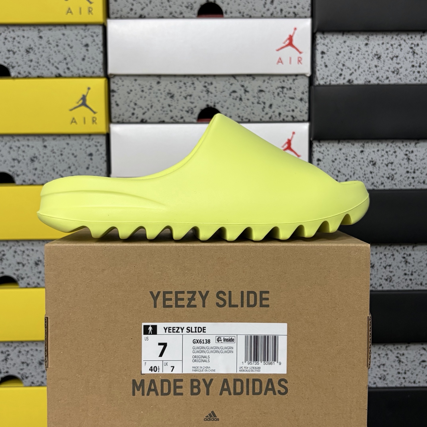 Adidas Yeezy Slide Glow Green Slides - Image 10
