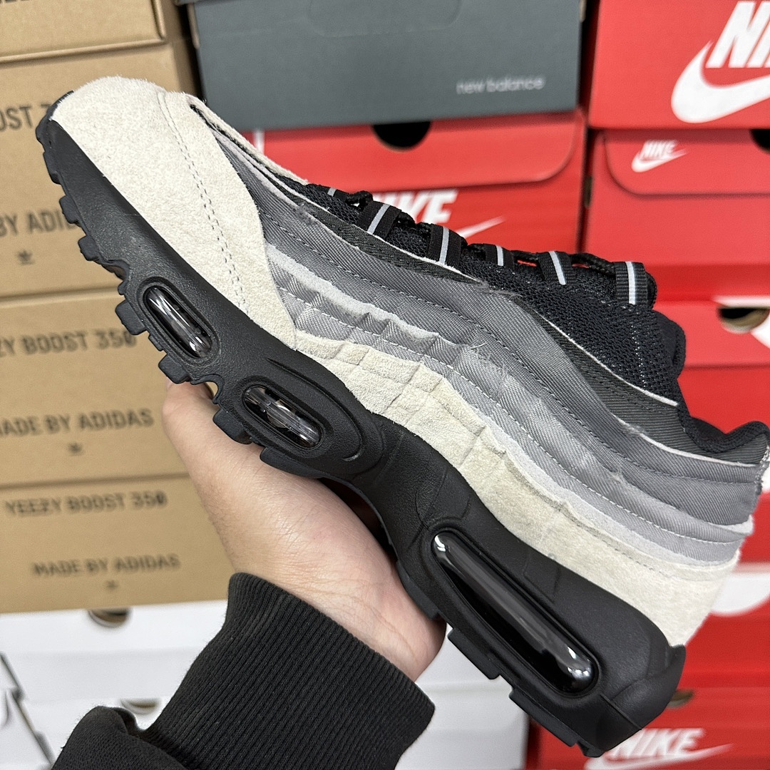 Nike Air Max 95 Comme Des Garcons Black Grey CU8406-101 CDG - Image 10