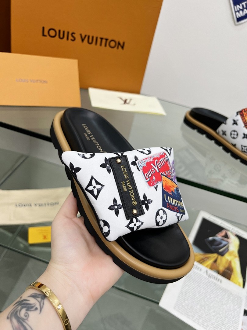 Louis Vuitton Velcro Slippers - Image 4