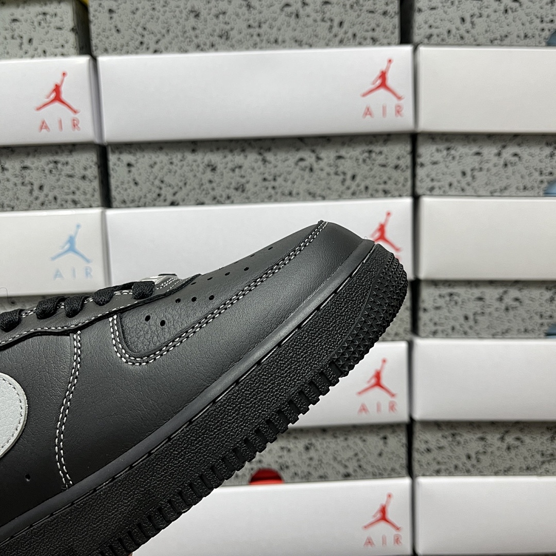 Nike Air Force 1 Low '07 LV8 (Black Grey) - Image 9