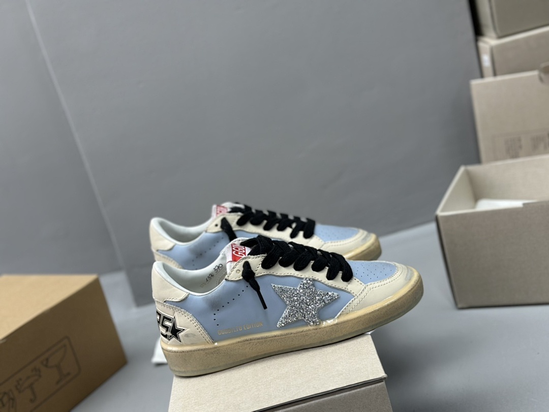 Golden Goose Deluxe Brand Limited Gum Sole Silver Star (White) - Image 6