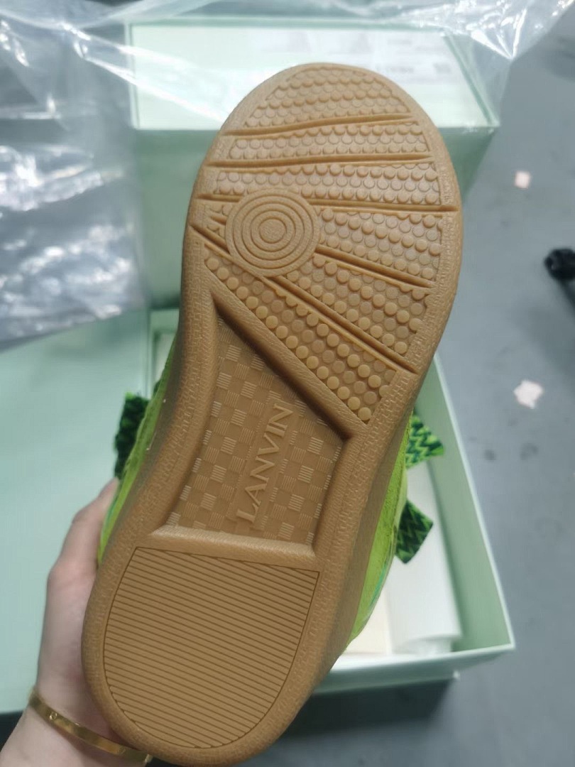 Lanvin FoShan Batch Lanvin Leather Curb Sneakers Three Generations - Image 3
