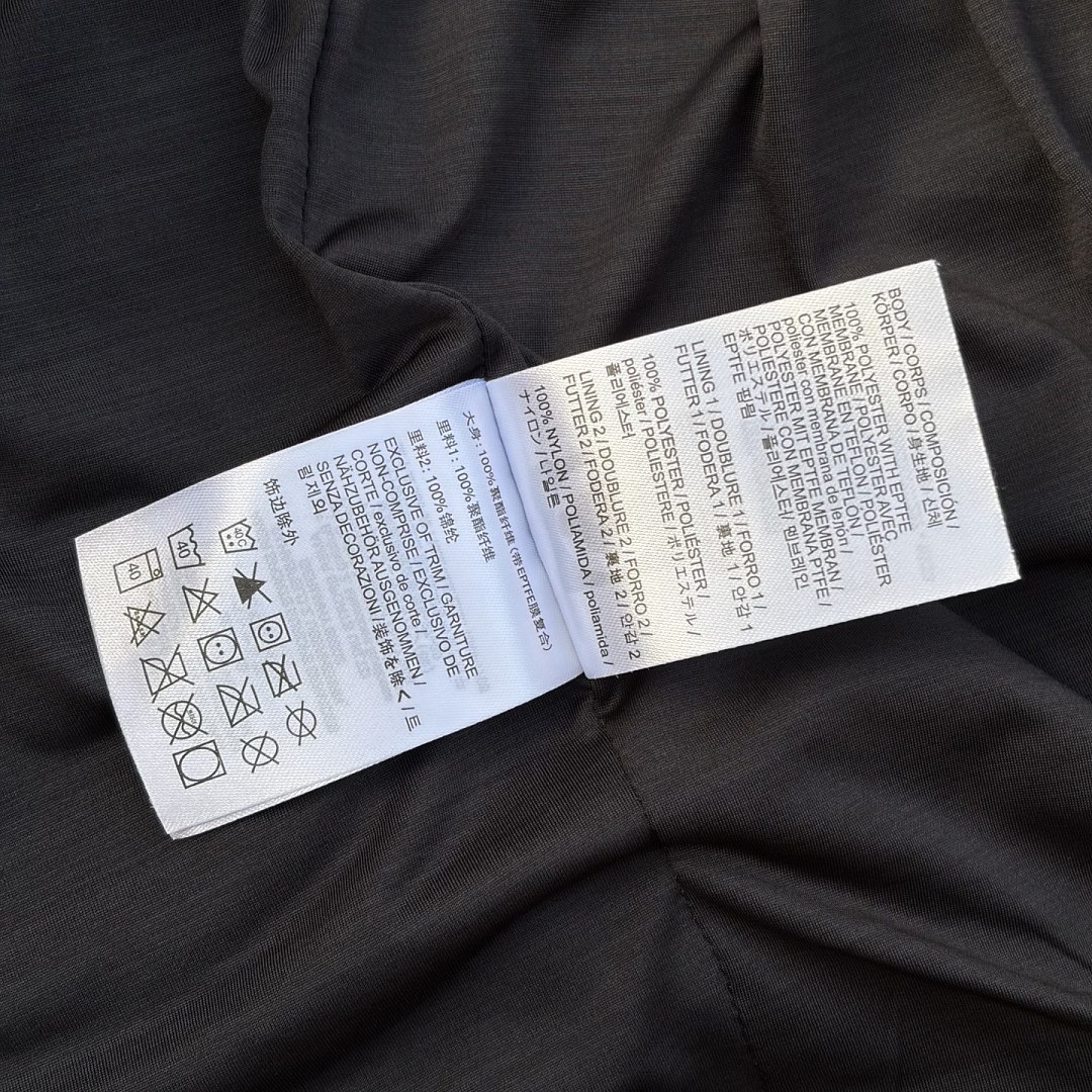 Arc'teryx Solano Hoodie Shell Jacket Black Hooded Windbreaker (Silver) - Image 10